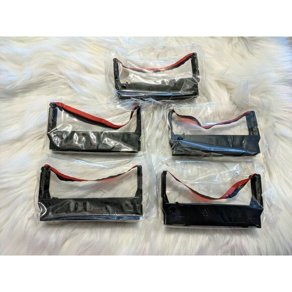 5 EPSON ERC23 Black/Red Compatible Printer Ribbons - Picture 1 of 7